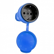 Розетка переносная разборная с заземлением и крышкой Stekker Одри 39196 цвет Синий-4