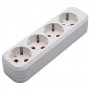 Розетка переносная разборная с заземлением Stekker Бруна 39012 цвет Белый