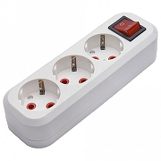 Розетка переносная разборная с заземлением Stekker Бруна 39014 цвет Белый