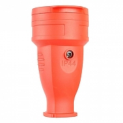 Розетка переносная разборная с заземлением и крышкой Stekker Одри 39195 цвет Красный-3