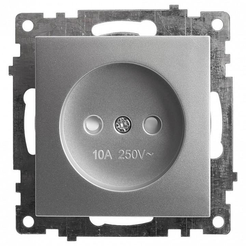 Розетка без заземления и со шторками, без рамки Stekker Катрин 39581 