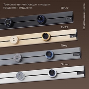 Розетка с заземлением на треке Arte Milano Am-track-sockets-39 397951TS/ES Grey цвет Серый-5