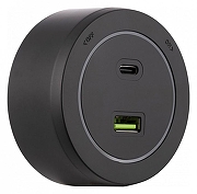 Розетка USB и type C на треке Arte Milano Am-track-sockets-39 399731TS/USB-Type-C Black цвет Черный