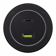 Розетка USB и type C на треке Arte Milano Am-track-sockets-39 399731TS/USB-Type-C Black цвет Черный-2