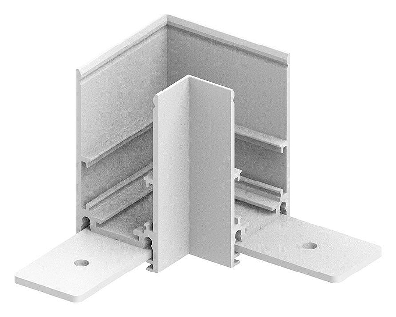Соединитель угловой L-образный для треков накладных Feron LD2001 41978 