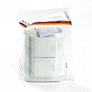 Розетка двойная с заземлением, без рамки Stekker Эрна 49139 цвет Белый-2