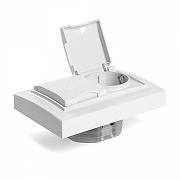 Розетка двойная с заземлением, без рамки Stekker Эрна 49139 цвет Белый-5