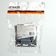 Выключатель одноклавишный без рамки Stekker Эрна 49148 цвет Черный-2