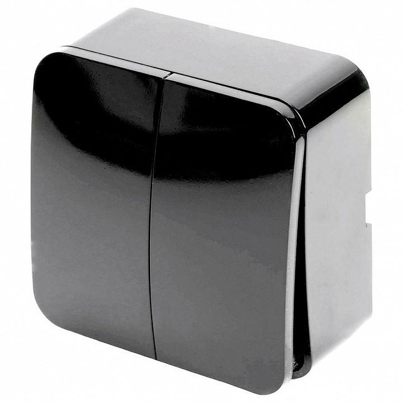 Выключатель двухклавишный Stekker София 49293 