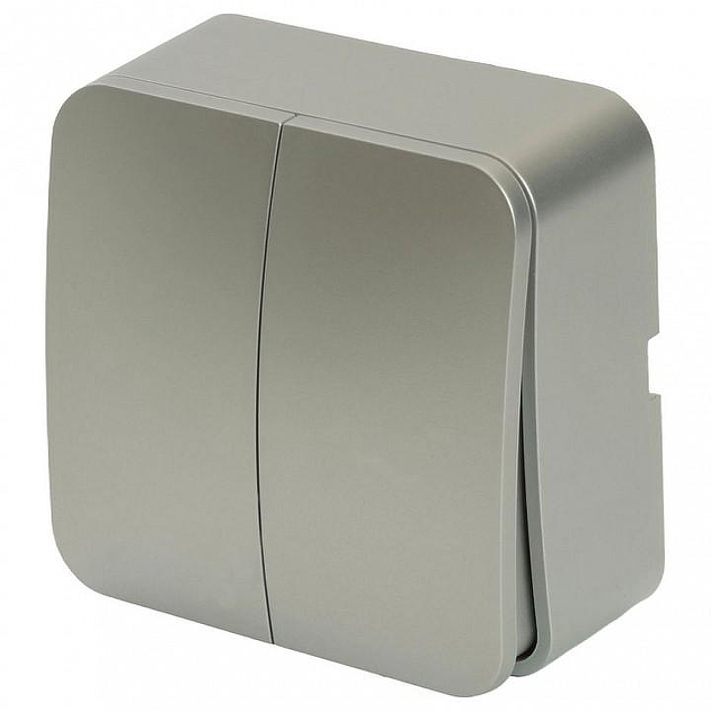 Выключатель двухклавишный Stekker София 49297 