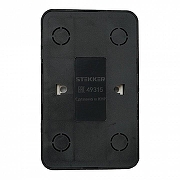 Розетка двойная без заземления Stekker София 49315 цвет Черный-4