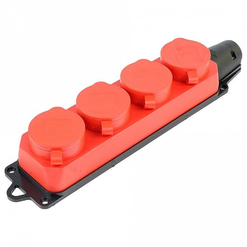 Розетка переносная разборная с заземлением и крышкой Stekker Одри 49400 