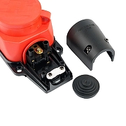 Розетка переносная разборная с заземлением и крышкой Stekker Одри 49400 цвет Красный-8