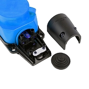 Розетка переносная разборная с заземлением и крышкой Stekker Одри 49403 цвет Синий-6