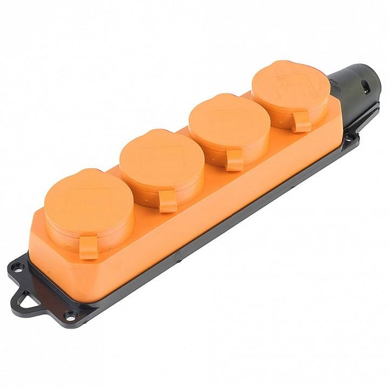 Розетка переносная разборная с заземлением и крышкой Stekker Одри 49404 