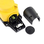 Розетка переносная разборная с заземлением и крышкой Stekker Одри 49406 цвет Желтый-8