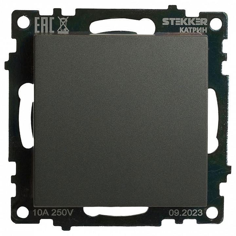 Выключатель одноклавишный без рамки Stekker Катрин 49412 