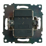 Выключатель трехклавишный без рамки Stekker Катрин 49415 цвет Графит-4