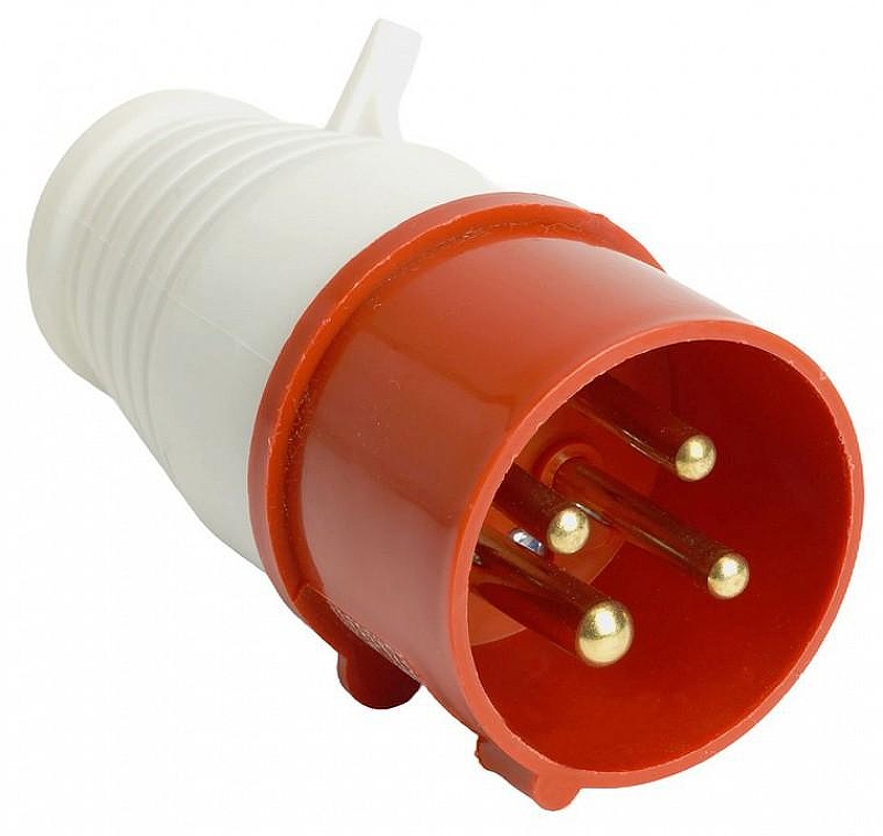 Вилка прямая 3P+PE Stekker ST 49428 