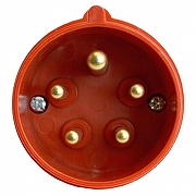 Вилка прямая 3P+PE+N Stekker ST 49429 цвет Красный-1