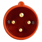 Вилка прямая 3P+PE Stekker ST 49430 цвет Красный-1