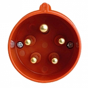 Вилка прямая 3P+PE+N Stekker ST 49431 цвет Красный-1