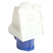 Розетка переносная разборная 2P+PE с крышкой Stekker ST 49432 цвет Синий-3