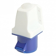 Розетка переносная разборная 2P+PE с крышкой Stekker ST 49433 цвет Синий-3