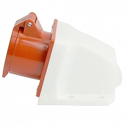 Розетка переносная разборная 2P+PE с крышкой Stekker ST 49434 цвет Красный-3