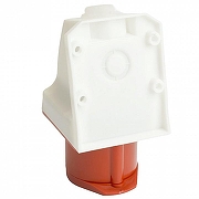 Розетка переносная разборная 2P+PE с крышкой Stekker ST 49434 цвет Красный-5