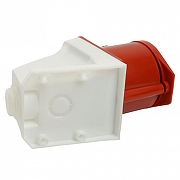 Розетка переносная разборная 2P+PE с крышкой Stekker ST 49436 цвет Красный-3