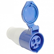 Розетка переносная разборная 2P+PE с крышкой Stekker ST 49438 цвет Синий-6