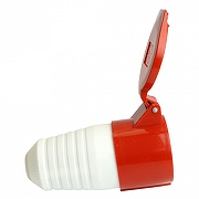 Розетка переносная разборная 3P+P с крышкой Stekker ST 49443 цвет Красный-4