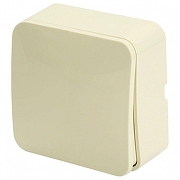 Выключатель одноклавишный Stekker София 49470 цвет Слоновая кость