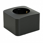 Розетка с заземлением Stekker София 49494 цвет Черный-4