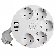 Сетевой фильтр Stekker Comfort 49591 цвет Белый-3