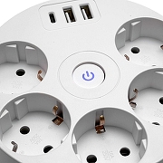 Сетевой фильтр Stekker Comfort 49591 цвет Белый-9