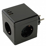 Разветвитель Stekker ADP 49658 цвет Черный-5