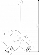 Подвес Elektrostandard Module System a066186 цвет черный-2