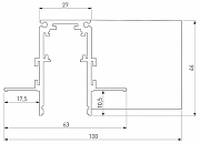 Соединитель угловой L-образный для треков встраиваемых Elektrostandard Slim Magnetic a067509 цвет арматуры Белый-3