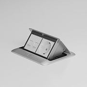 Розетка с заземлением и со шторкой модульная Werkel белый a069368 цвет Белый-1