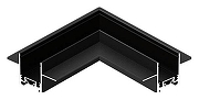 Соединитель угловой L-образный для треков встраиваемых Aployt Magnetic track 48 APL.0182.00.04 цвет арматуры Черный