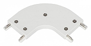 Соединитель угловой L-образный для треков накладных Aployt Magnetic track 48 APL.0181.10.01 цвет арматуры Белый