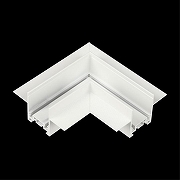 Соединитель угловой L-образный для треков встраиваемых Aployt Magnetic track 48 APL.0182.10.04 цвет арматуры Белый-2