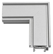 Соединитель угловой L-образный для треков встраиваемых Aployt Magnetic track 48 APL.0185.10.02 цвет арматуры Белый