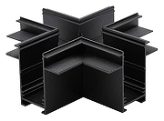 Соединитель X-образный для треков встраиваемых Aployt Magnetic track 220 APL.0285.00.04 цвет арматуры Черный