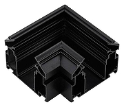 Соединитель угловой L-образный для треков встраиваемых Aployt Magnetic track 220 APL.0286.00.02 цвет арматуры Черный
