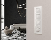 Выключатель перекрестный двухклавишный без рамки Ambrella Volt MA MA103030 цвет Белый-4