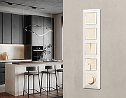 Выключатель перекрестный двухклавишный без рамки Ambrella Volt MA MA303030 цвет Бежевый-2