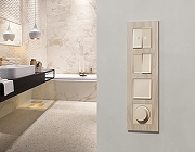 Выключатель перекрестный двухклавишный без рамки Ambrella Volt MA MA323030 цвет Бежевый-3